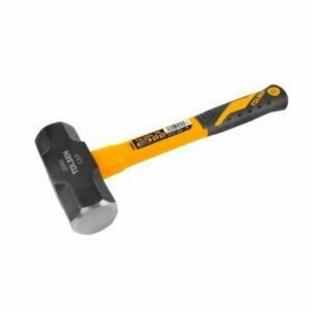 TOLSEN Sledge Hammer 3.3Lb, Drop Forged Special Tool Steel Hammerhead, Black Painted, Heat Treatment 25900